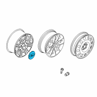 Genuine Ford Center Cap diagram