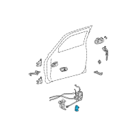 Genuine Toyota Actuator Assy, Front Door Lock, LH diagram