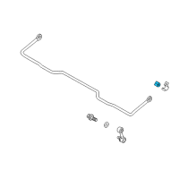 Genuine Ford Sway Bar Bushing diagram