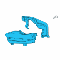 Genuine Toyota Daytime Run Lamp diagram