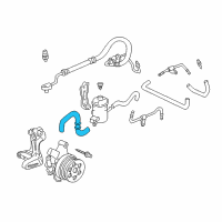 Genuine Tube, Power Steering Suction diagram