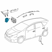 Genuine Toyota Clock Spring diagram