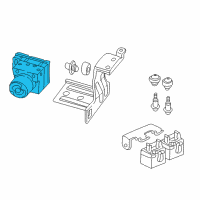 Genuine Chevrolet Camaro ABS Pump And Motor Assembly diagram