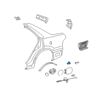 Genuine Toyota Fuel Door Spring diagram