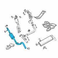 OEM 2021 Jeep Wrangler Pipe-Exhaust Extension Diagram - 68298298AE