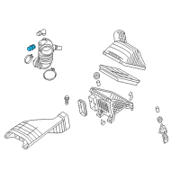 Genuine Ford Air Intake Hose Connectors diagram