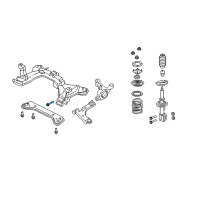 Genuine Ford Lower Control Arm Bolt diagram