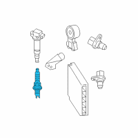 Genuine Toyota Spark Plug diagram
