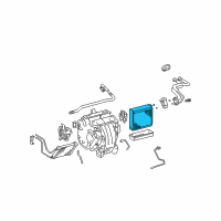 Genuine Toyota Camry Evaporator Core diagram