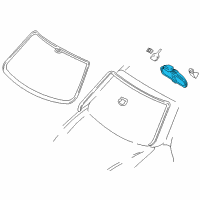 Genuine Ford Side View Mirrors diagram