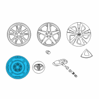 Genuine Toyota Wheel, Spare diagram