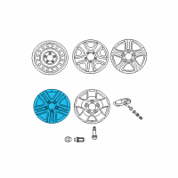 Genuine Toyota Wheel, Disc Chrome P diagram
