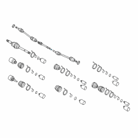 Genuine Toyota Axle Shaft Snap Rings diagram