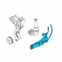 OEM 2009 Hummer H3T Hose Asm-P/S Gear Inlet & Outlet Diagram - 25960637