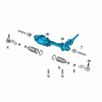 OEM 2014 Cadillac CTS Steering Gear Diagram - 84591546