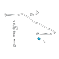 Genuine Toyota Stabilizer Bar Cushion diagram