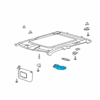 Genuine Ford Reading Lamp Assembly diagram