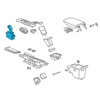 OEM 2020 Cadillac XT5 Gear Shift Assembly Diagram - 84886444