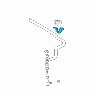Genuine Toyota Stabilizer Bar Bracket diagram