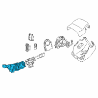 Genuine Toyota Headlamp Switch diagram