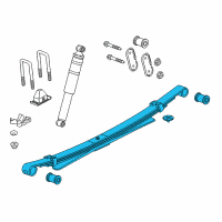 OEM 2020 GMC Canyon Leaf Spring Diagram - 84838480