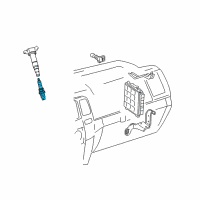 Genuine Toyota Spark Plug diagram