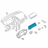 OEM 2021 Ford EcoSport Dash Control Unit Diagram - GN1Z-19980-AX