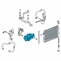 OEM 2017 Chevrolet Sonic Compressor Diagram - 42699129