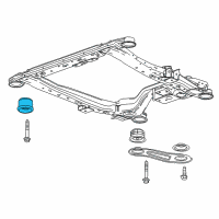 Genuine Toyota Engine Mount Bushings diagram