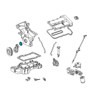 Genuine Ford Oil Pan Rear Seal diagram