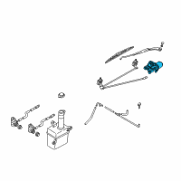 Genuine Windshield Wiper Motors diagram