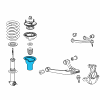 Genuine Cadillac Boot-Front Shock Absorber diagram
