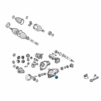 Genuine Toyota Differential Carrier Front Seal diagram