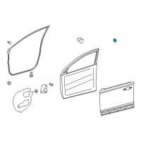 Genuine Toyota Door Shell Plug diagram