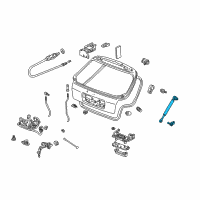 Genuine Buick Liftgate Lift Support diagram