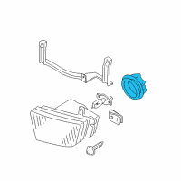 Genuine Ford Fog Light Cover diagram
