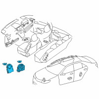 Genuine Toyota Clock Spring diagram