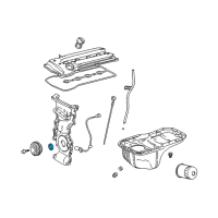 Genuine Toyota Front Cover Seal diagram