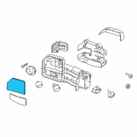 Genuine Ford Mirror Glass diagram
