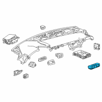 Genuine Chevrolet Camaro Heater & Air Conditioner Control Assembly Remote diagram
