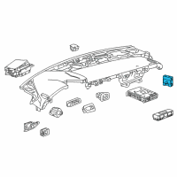 Genuine Chevrolet Camaro Interior Lamp Control Module Assembly diagram