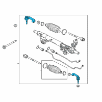 Genuine Ford Outer Tie Rod diagram