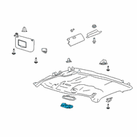 Genuine Ford Dome Lamp diagram