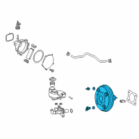 Genuine Toyota Camry Booster Assembly diagram
