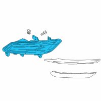 Genuine Ford Fog Lamp Assembly diagram