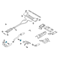 Genuine Ford Converter & Pipe Gasket diagram