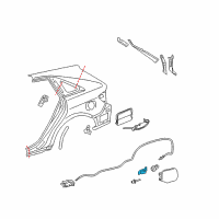 Genuine Toyota Fuel Door Spring diagram