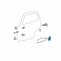Genuine Toyota Latch diagram