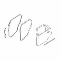 Genuine Ford Front Weatherstrip diagram