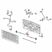 OEM GMC Sierra Lock Actuator Diagram - 84726061